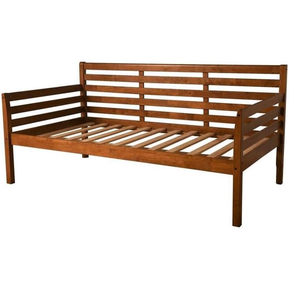 Sustainable Living Home - Twin Daybed in medium bruin, massief
