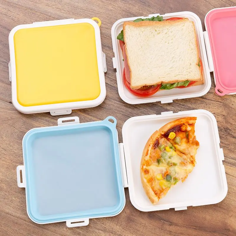 Reusable Produce Bag - 1 stuk draagbare sandwich-opbergdoos van siliconen,