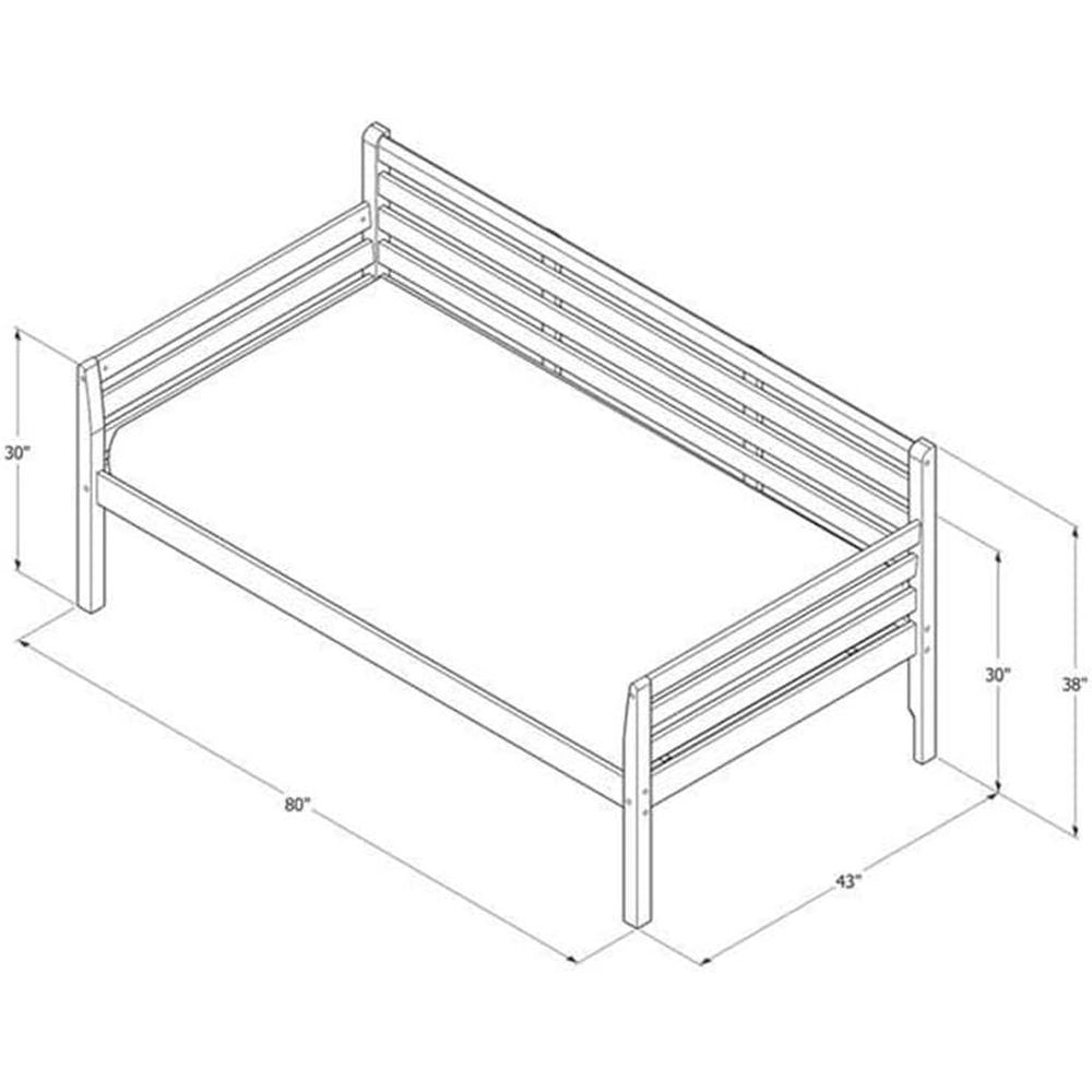 Twin Daybed in medium bruin, m - Sustainable Living Home recensie en prijs